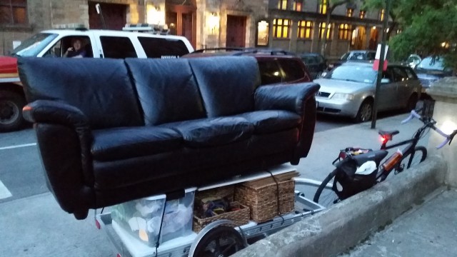 hauling a couch home