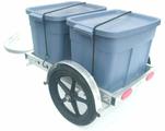 32A bicycle trailer, carrying two bins 32A bicycle trailer, carrying two bins