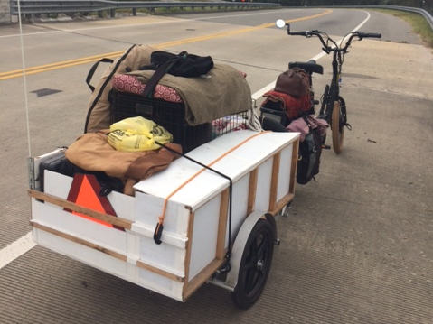 Cross-country Bicycle Trip with a Dog and a Message