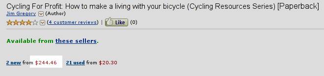 screenshot of Amazon listing for Cycling for Profit