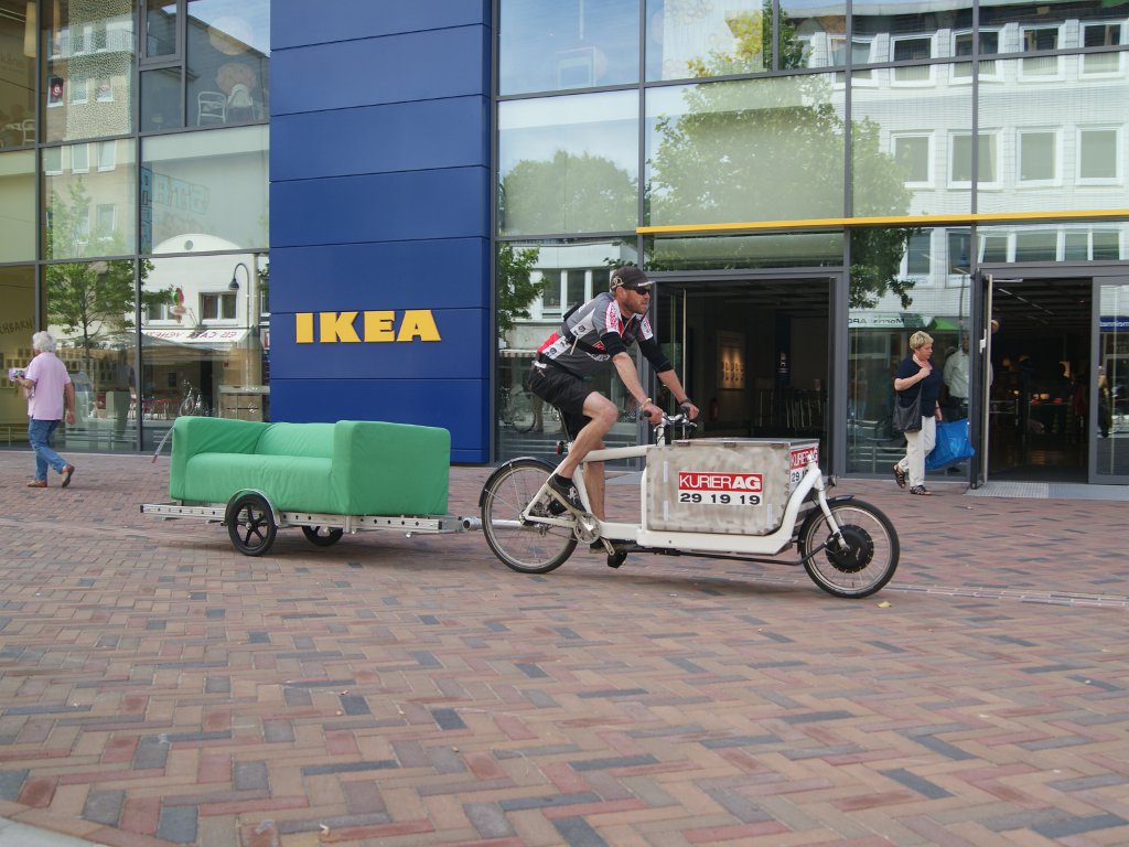 IKEA Store in Hamburg Germany Makes Deliveries by Bike Bikes At
