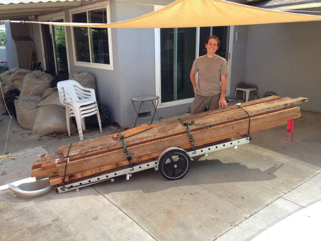 Renovating a Home Using a Bike Trailer