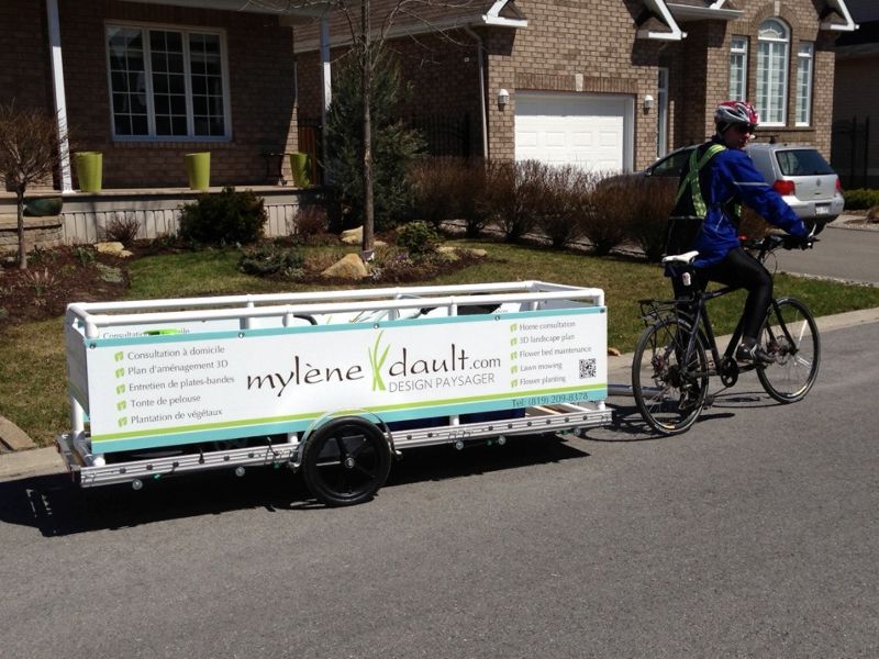 Mylène Dault's 96AW bicycle trailer