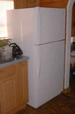 new refrigerator, installed