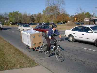 new refrigerator in transit