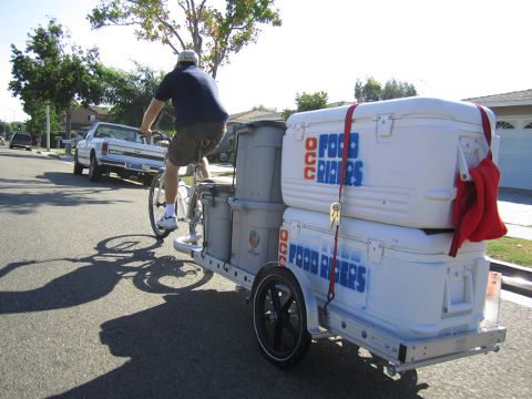 A Food Rider on the road