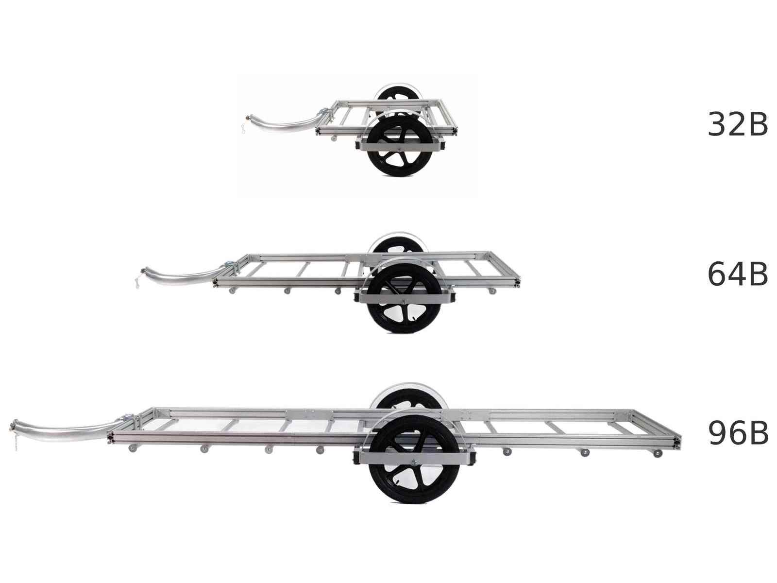 profile of 32B, 64B, and 96B trailers