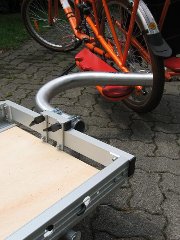 trailer attached to Yuba Mundo bicycle