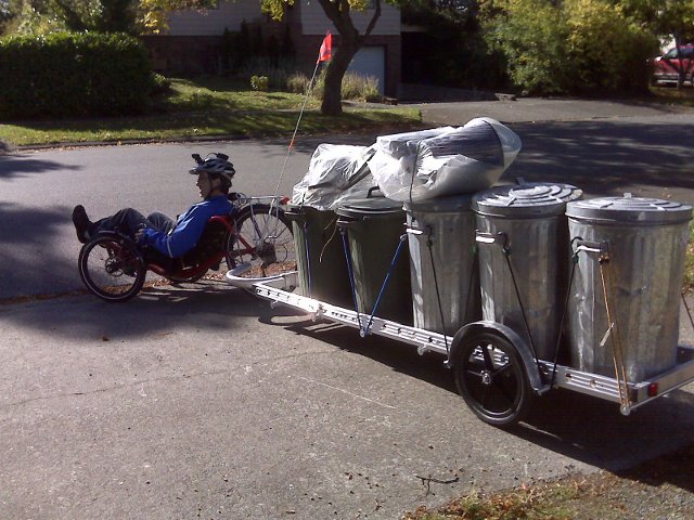 Heavy-Duty Bicycle Cargo Trailers