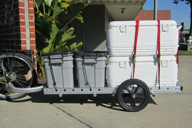 Heavy-Duty Bicycle Cargo Trailers Bikes At Work