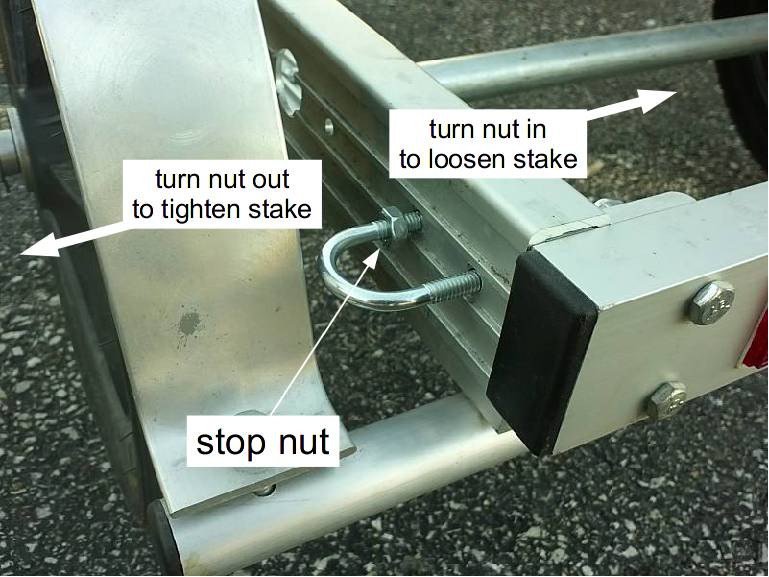 stop nut on U-bolt