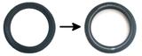 side views of Kenda and Schwalbe Big Apple tires